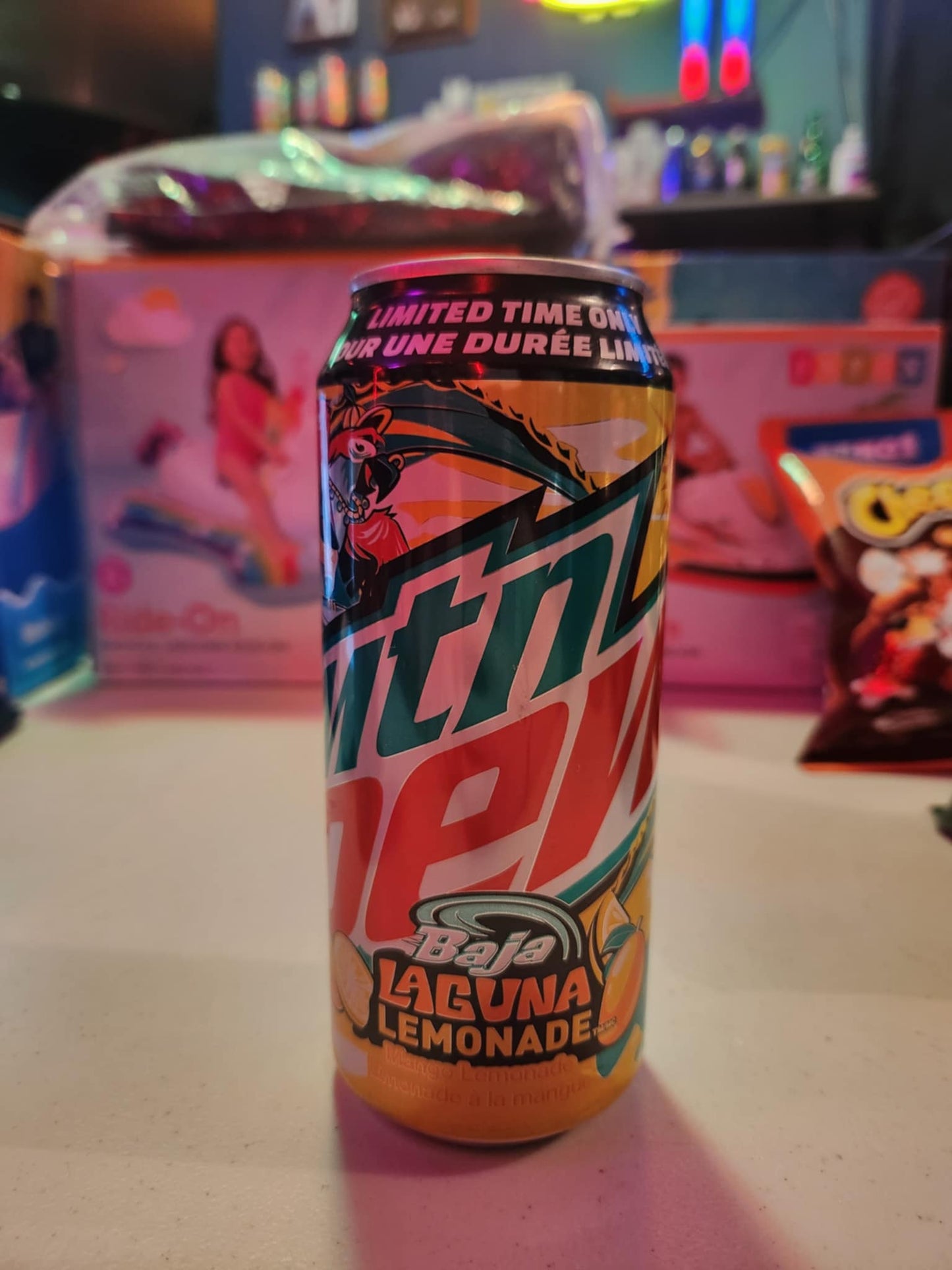 Limited Edition Mountain Dew Baja Laguna Lemonade soda